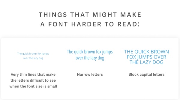 Web design for doctors - Big font size needed